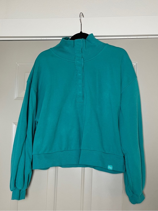 JoyLab Tops - Women’s Teal Joy Lab Cropped Athletic Top